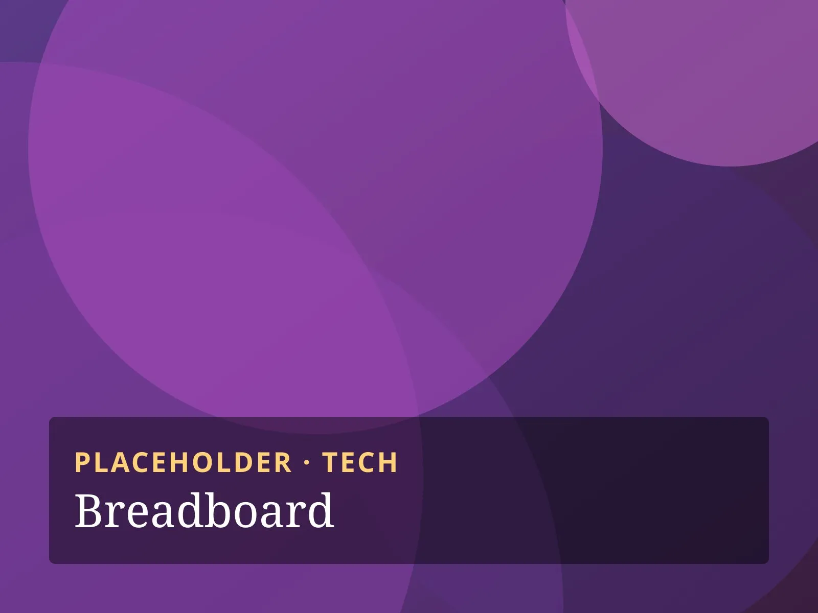 Placeholder image labelled "Breadboard"