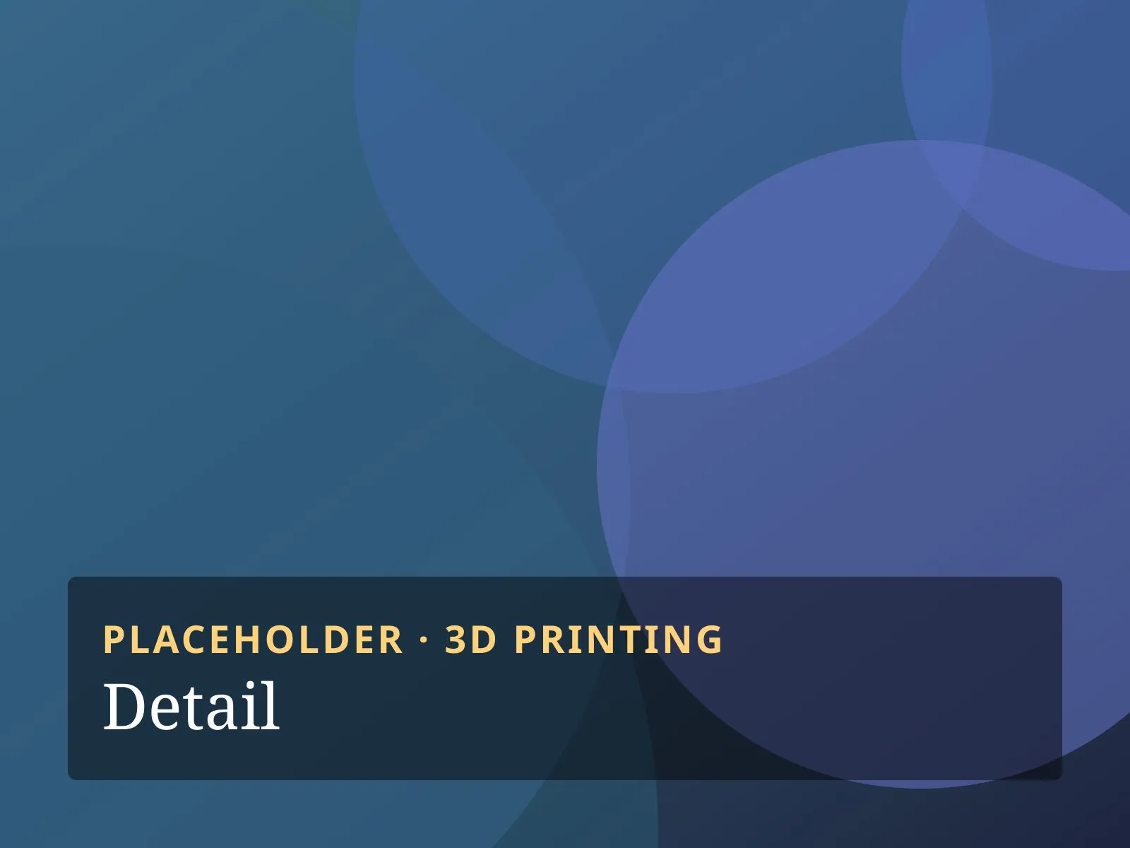 Placeholder image labelled "Detail"